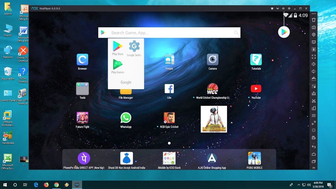 nox android emulator for windows 10 free download