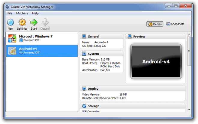 Virtual Box Emulator